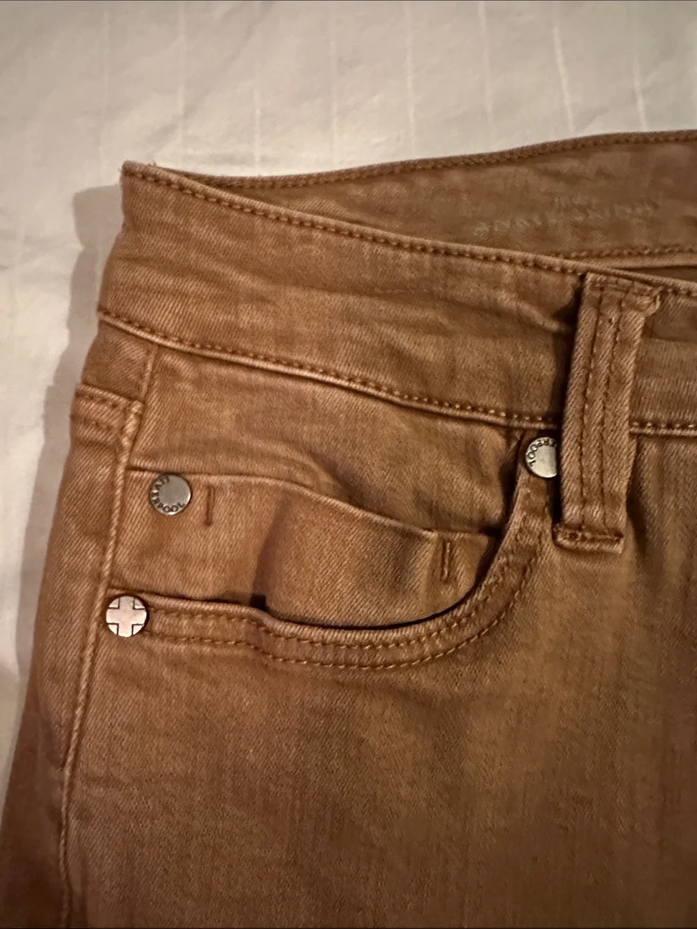 Liverpool High-Rise Ankle Skinny Jeans in Brown - Picture 5 of 9